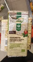 Quadrette saraceno e quinoa con semi di lino