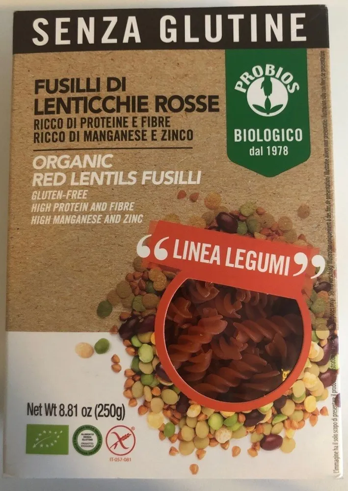 Pâtes De Lentilles Corails (fusilli)