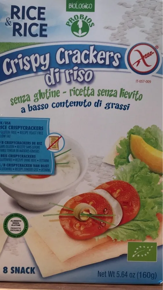 Crispy crakers de riz