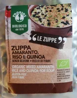 Zuppa amaranto riso e quinoa