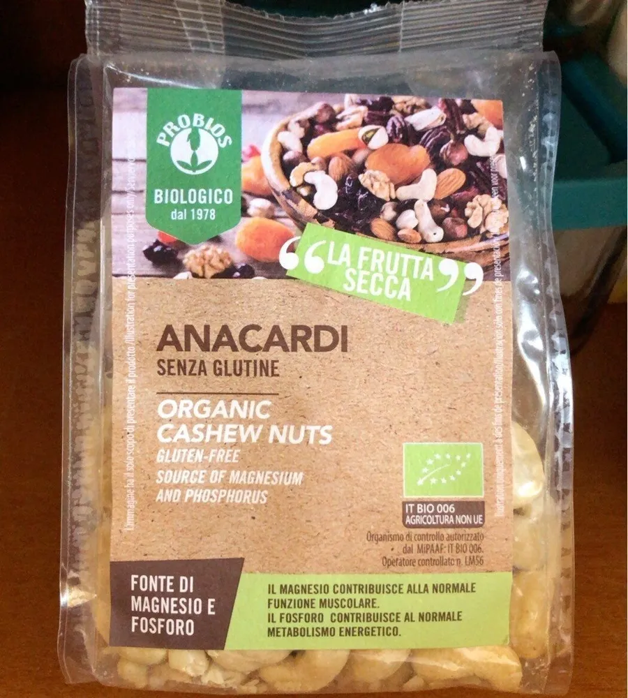 Anacardi senza glutine