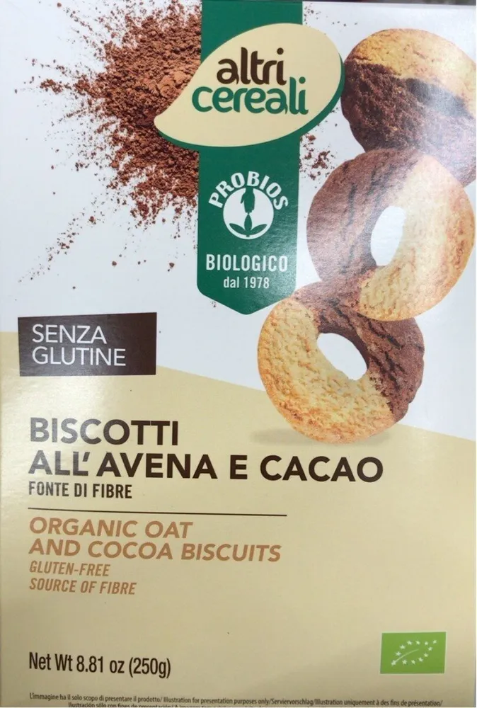 Biscotti all’avena e cacao