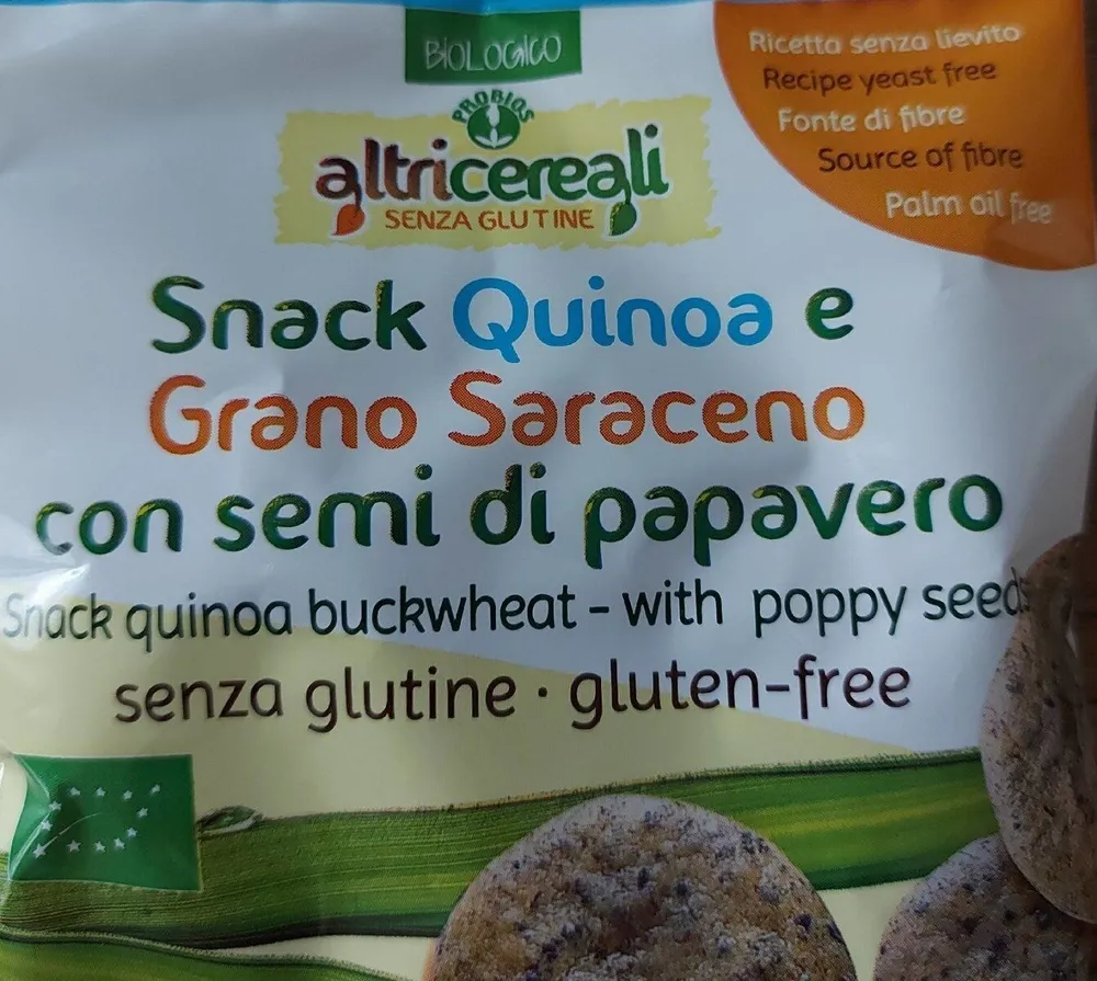 Snack quinta e grano saraceno