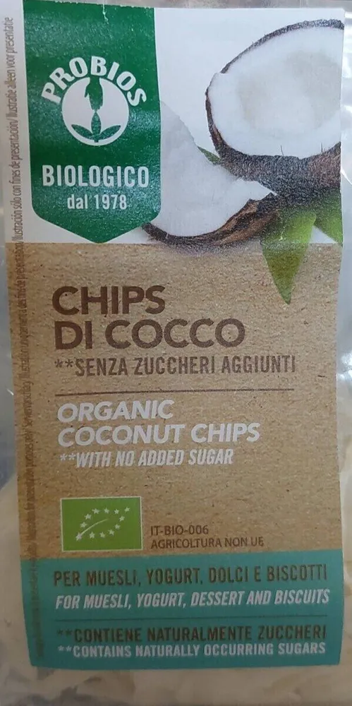 Chips di cocco