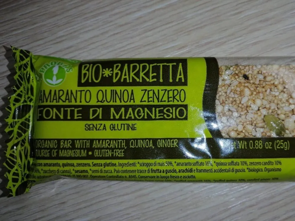 Bio Barretta Amaranto Chinoa Zenzero