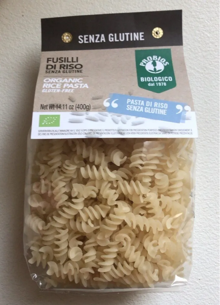 Fusilli di riso senza glutine