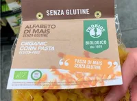 Organic corn pasta