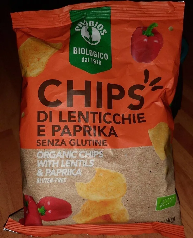 Chip's di lenticchie e paprika
