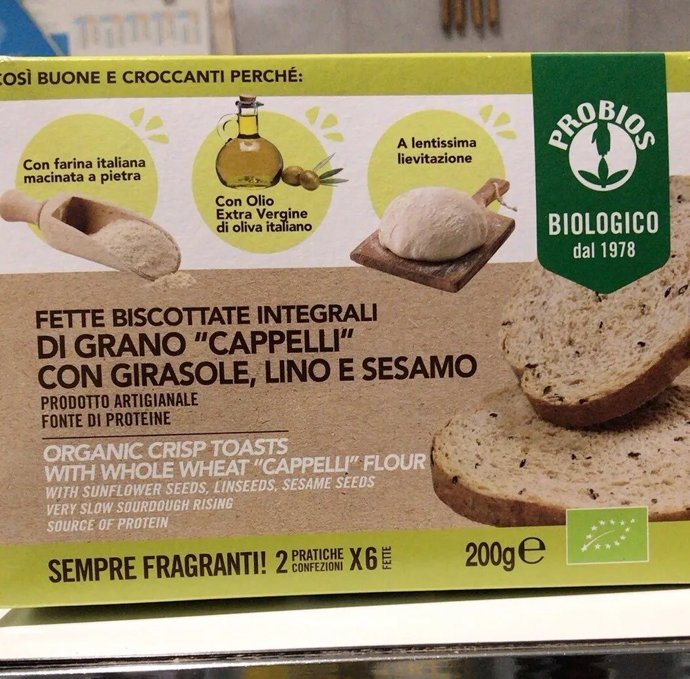 Fette biscottate int. di grano capelli girasoli lino sesamo