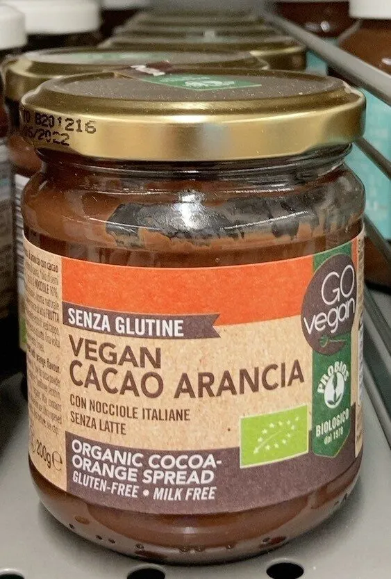 Vegan cacao arancia