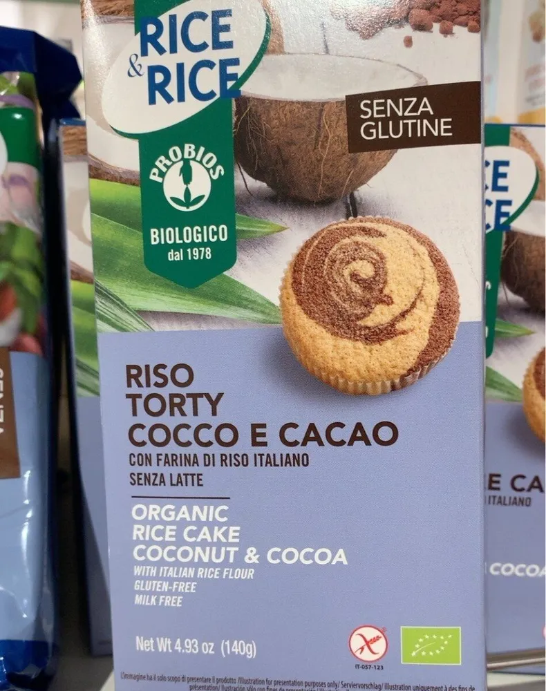 Riso torty cocco e cacao