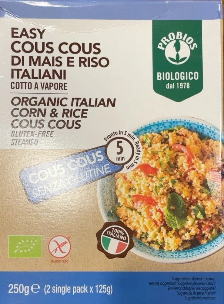 Cous cous di mais e riso