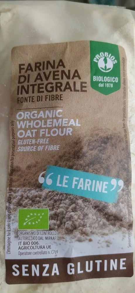 Farina di avena integrale