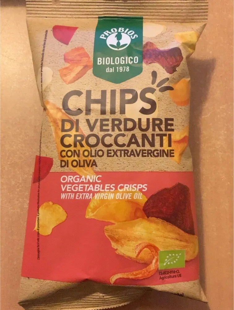 Chips di verdure croccanti
