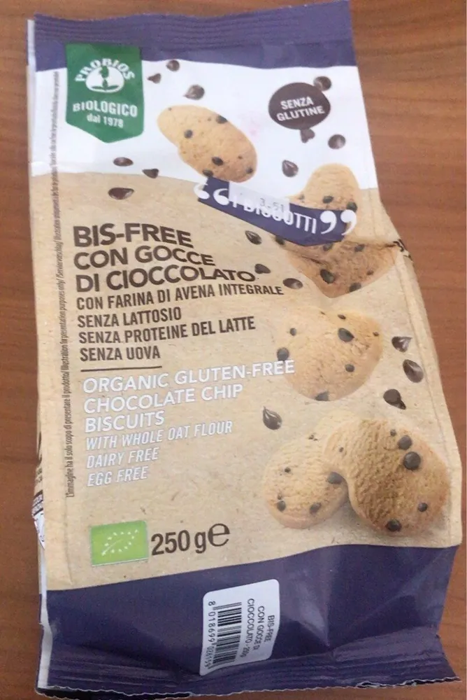 Biscotti con gocce di cioccolato
