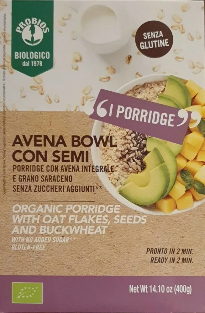 Avena bowl con semi