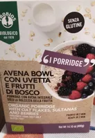Avena bowl con uvetta e frutti di bosco