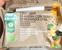 Crackers di avena con semi sesamo e chia