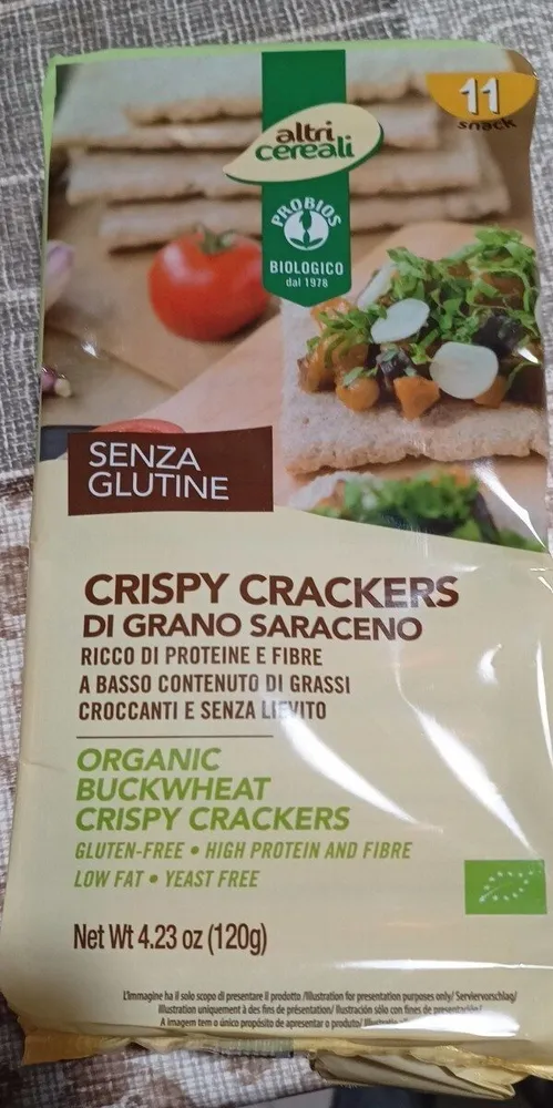 Crispy crackers di grano saraceno