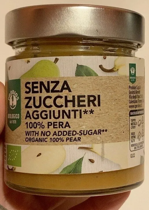 Senza zuccheri agfihnti 100% pera