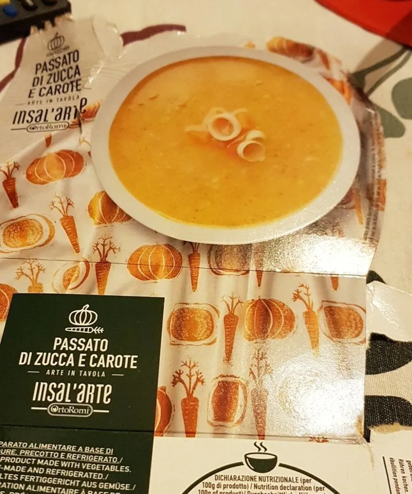 Passato di zucca e carote Insal'Arte