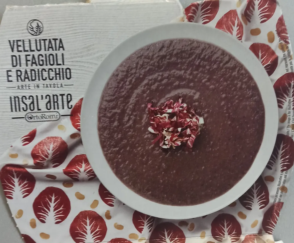 vellutata di fagioli e radicchio