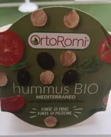 Hummus Bio Mediterraneo con pomodori secchi e olive