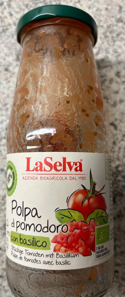 Stückige Tomaten mit Basilikum 425g