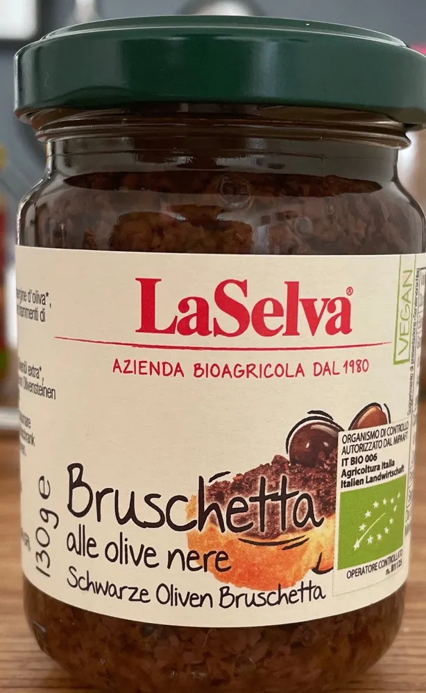 Bruschetta Zwarte Olijven La Selva