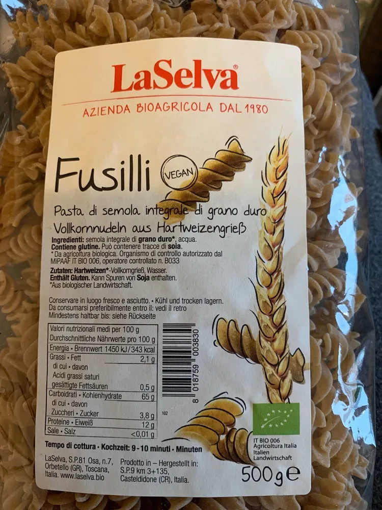 Fusilli Vollkorn