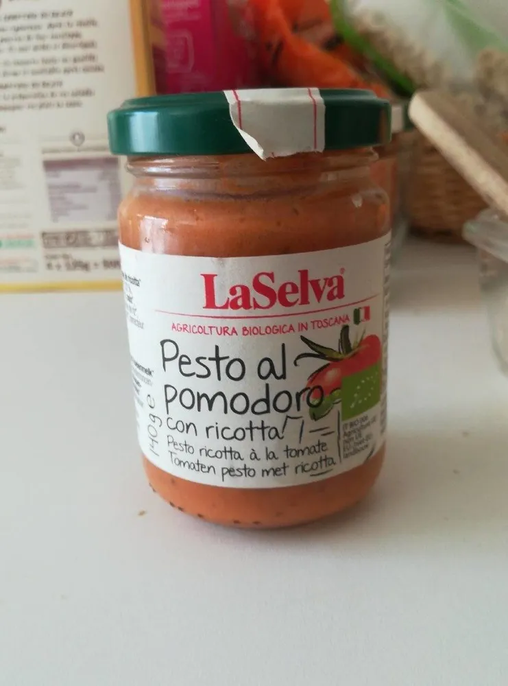 Pesto al podoro con ricotta