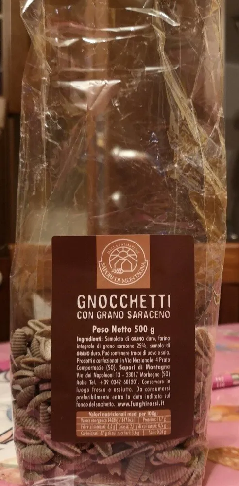Gnocchetti con grano saraceno