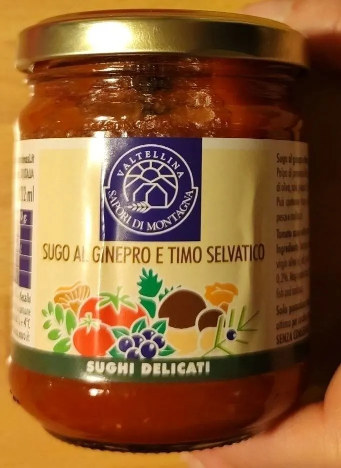 Sugo al ginepro e timo selvatico