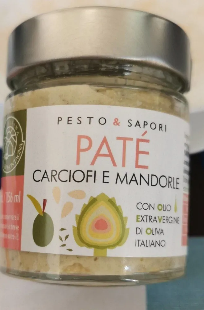 Patè carciofi e mandorle