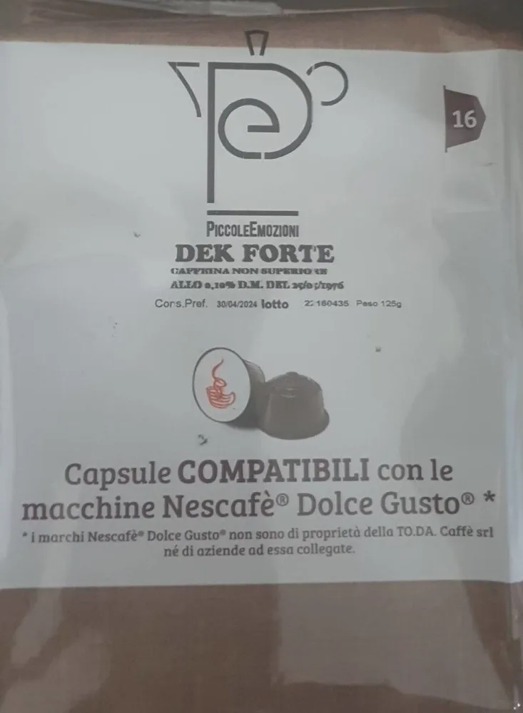 Capsule compatibili dek forte