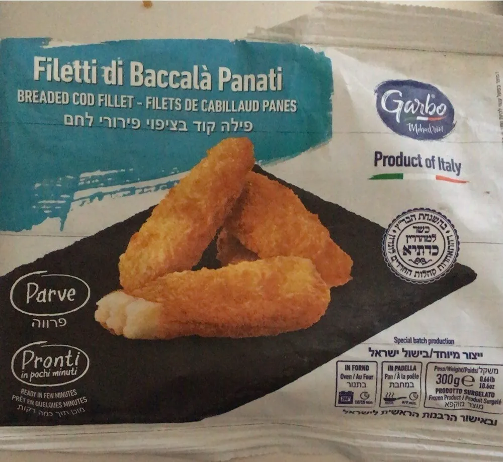 Filets de cabillaud panés