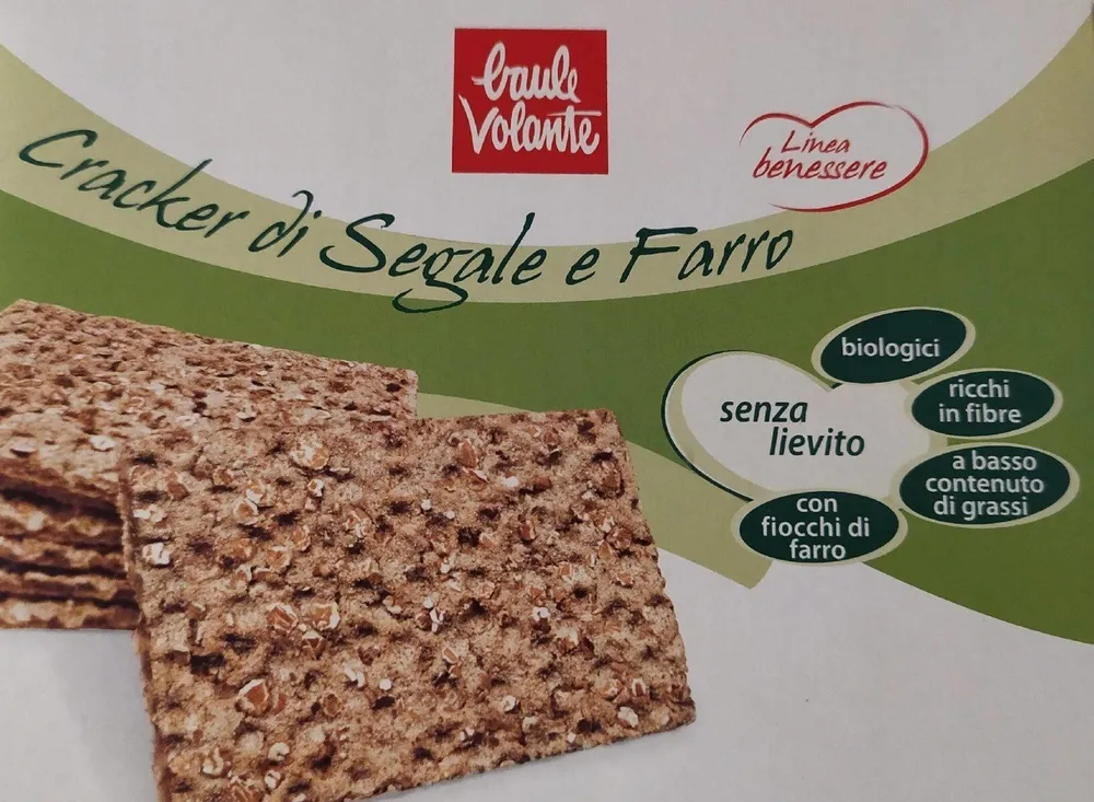Cracker di segale e farro