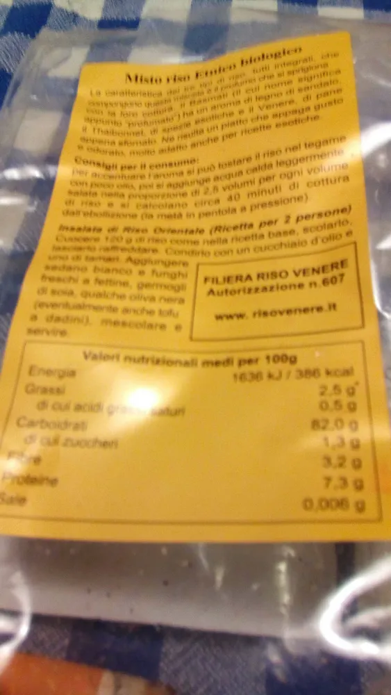 Misto riso etnico biologico