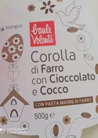 Corolla di farro con cioccolato e cocco