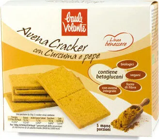 Avena Cracker Con Curcuma E Pepe - Linea Benessere