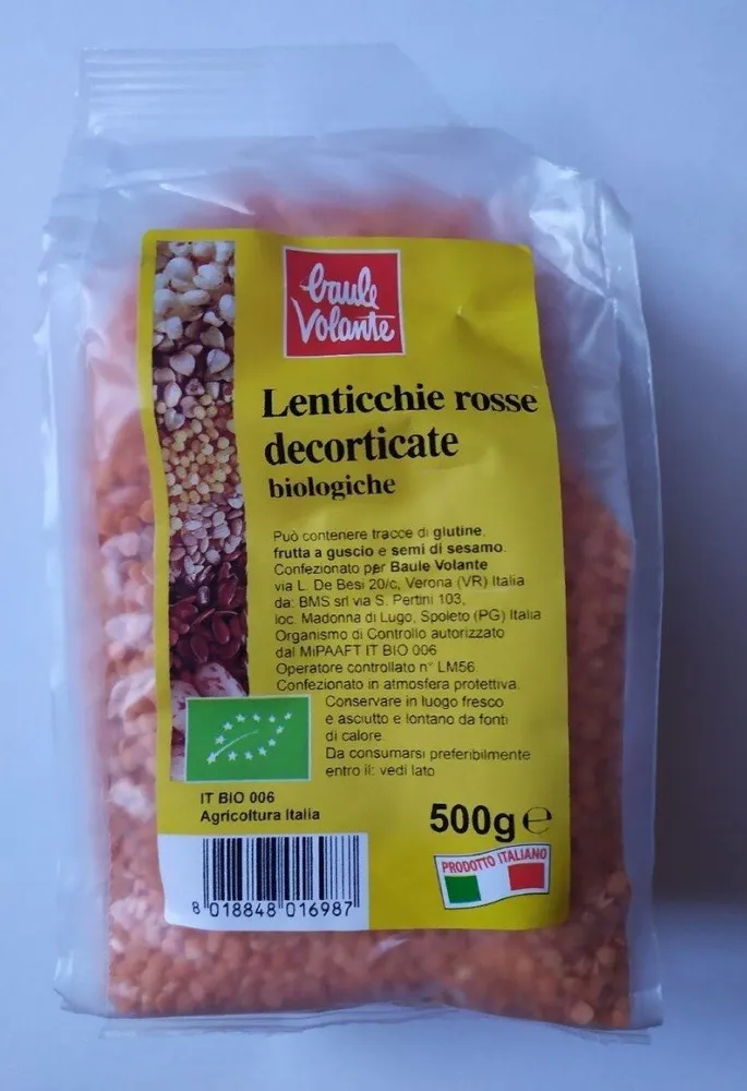 Lenticchie rosse decorticate