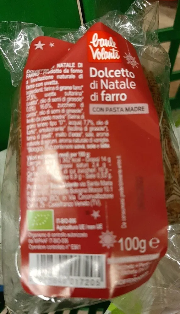 Dolcetto di Natale di farro