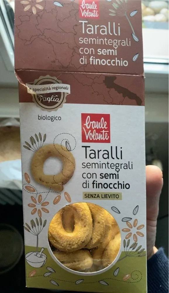 Taralli semiintegrali con semi di finocchio