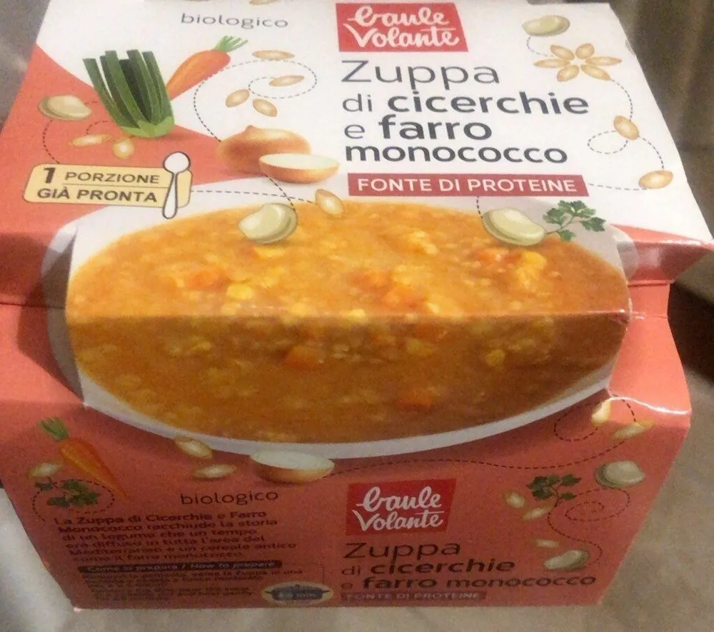 Zuppa di cicerchie e farro monococco