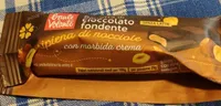 Barretta di cioccolato fondente ripiena di nocciole