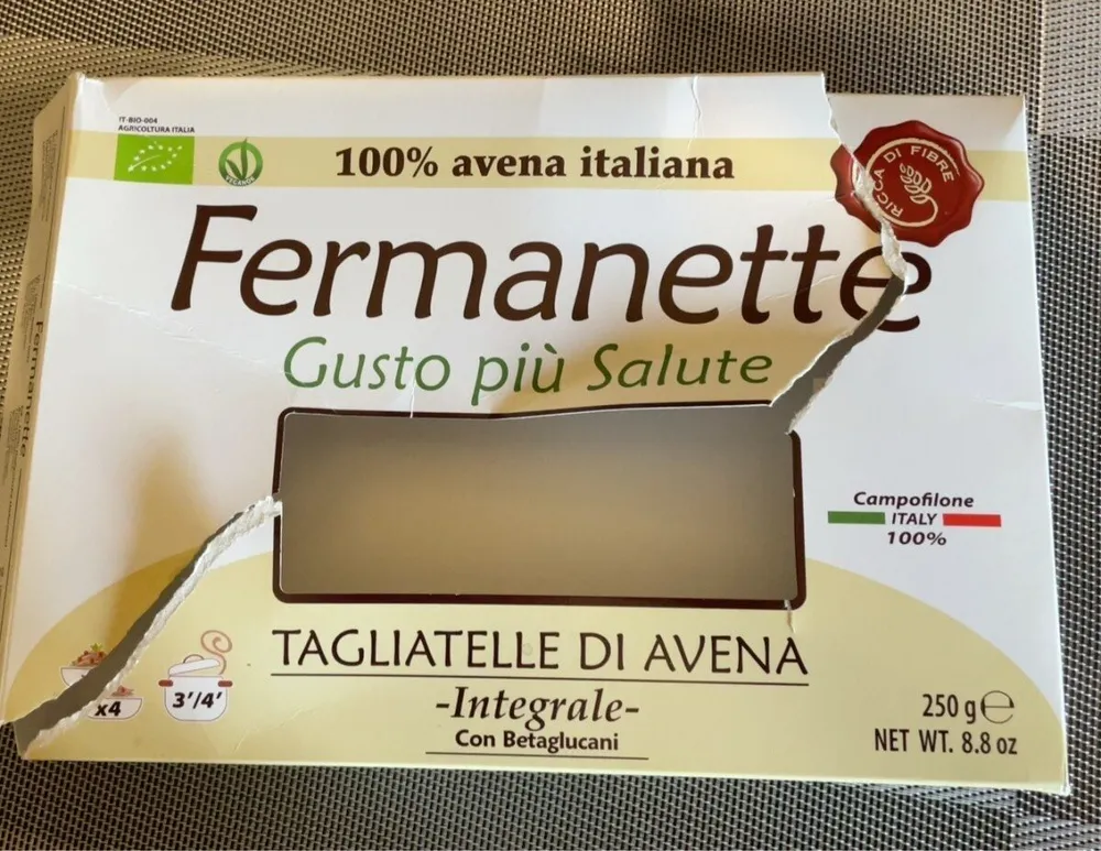 Tagliatelle di Avena Integrale