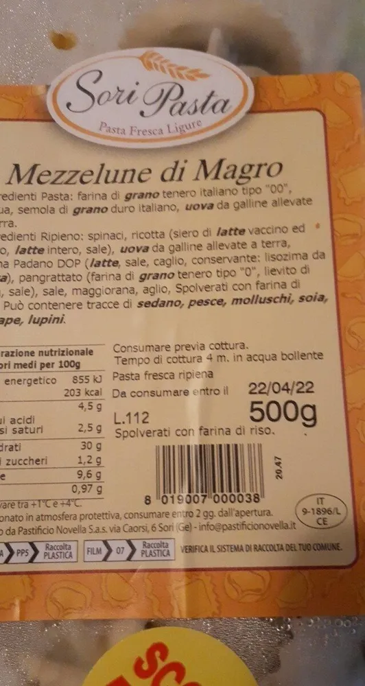 Mezzelune di Magro