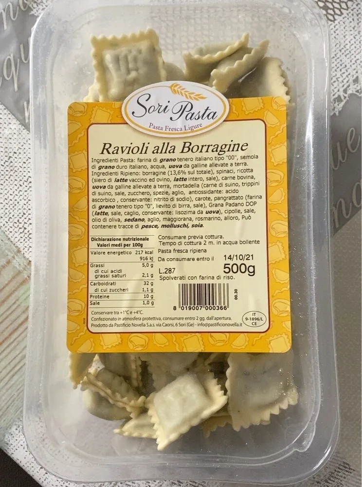 Ravioli di Borragine