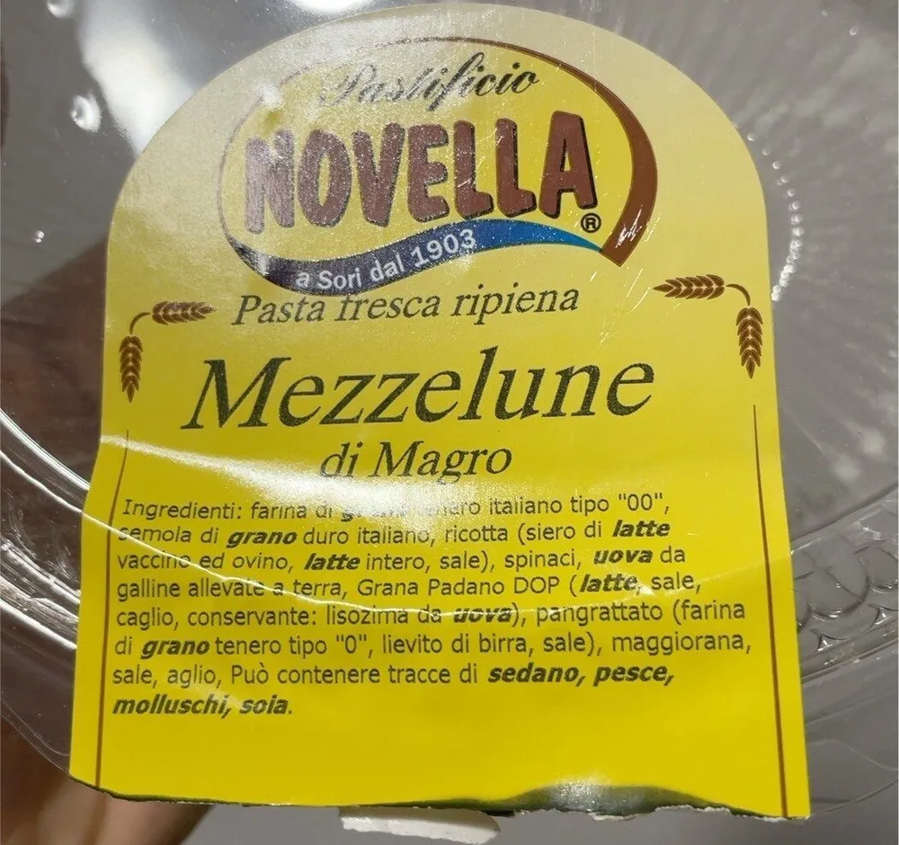 Mezzelune di magro
