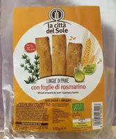 Lingue di pane con foglie di rosmarino